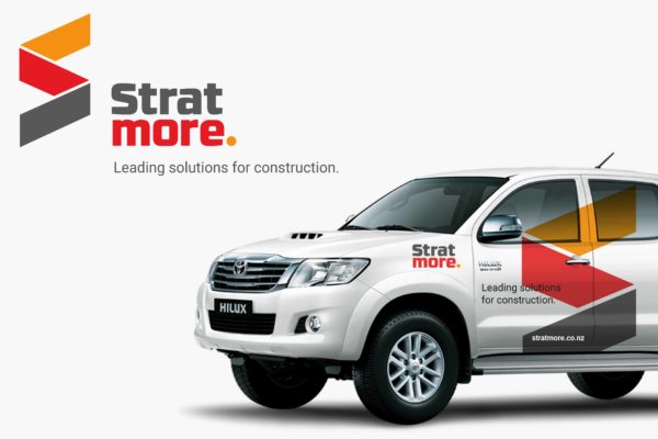 Identity/logo design on a ute, created by brand consultants Wonderlab.