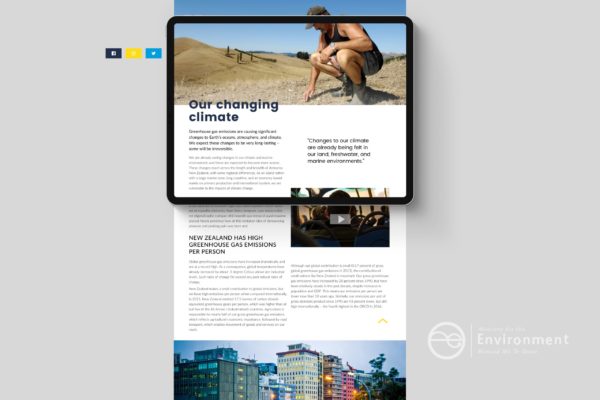 Tablet friendly web design example by SEO strategists Wonderlab