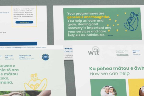 Portfolio examples or work by graphic design agency Wonderlab